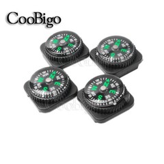 5X Watch Strap Mini Oil Filled Compass Button Paracord Camping Survival Kits
