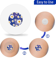 40Pack Libre 3 plus Sensor Covers Waterproof Freestyle Sensor Stickers Sets & Ad