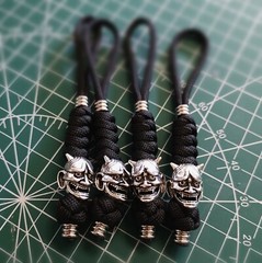 Brass Metal Beads EDC Lanyard Bracelet Paracord Jewelry EDC Outdoor Tool DIY
