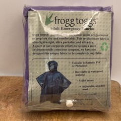 Frogg Toggs Adult Emergency Poncho Ultra Lite One Size Fits All 44″W x 40″L