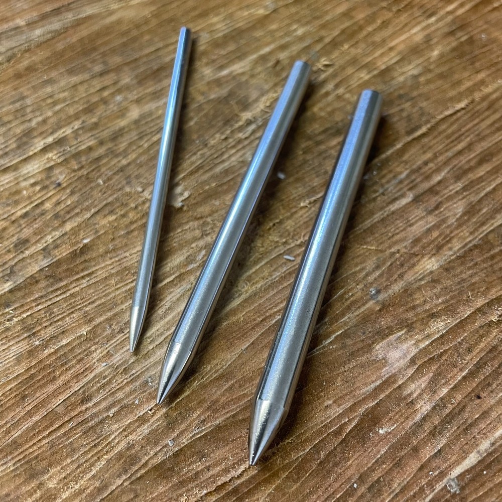 Polished Steel Paracord Fids Set | Inc 3x Sizes Fits 275, 550, 650 Cord