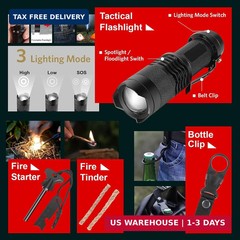 116-in-1 Survival Kit Emergency Gear Equipment Mens Gift Father’s Day Gift Dad