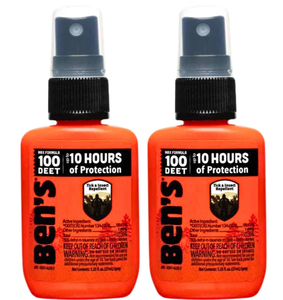 Ben’s Tick And Insect Repellant 100 Deet Max Formula 1.25 Oz by Ben’s (2 PACK)