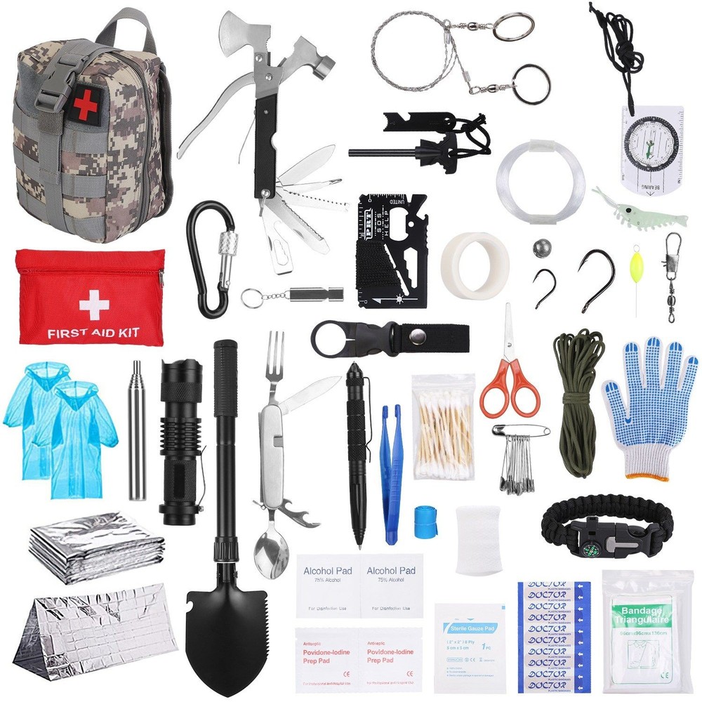 Essential Tactical Survival Gear Set – 125 Pieces for Adventurers