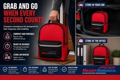 72-Hour Emergency Kit for 2 People – Survival Backpack with First Aid, Blanket,