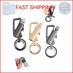 3 Permanent Match Infinity Lighter, 3-in-1 Keychain Bottle Opener Igniter, Reusa