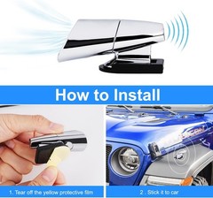 4pcs Deer Warning Whistles Device for Car, Anti-Deer-Ultrasonic-Whistle, Save An