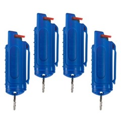 4 Police Magnum pepper spray .50oz blue molded keychain self defense protection