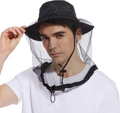 Mosquito Head Net Hat UPF 50+ Sun Protection Bug Hat for Men Women | Sun Viso…