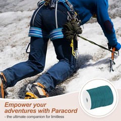 550 Paracord 197 Feet 4mm 7 Strand Parachutes Cord Spool Blue/Black