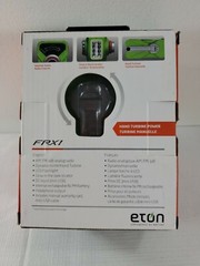 Green ETON Weather Radio Flashlight Rechargeable Emergency Analog AM FM