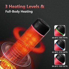 Hand Warmer Pocket Warmer Electric 2x 5000mAh USB Portable 3 Heating Modes B1084