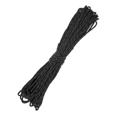 1PCS 2 mm 66FT Reflective Guyline Camping Paracord 3 Strands, Black