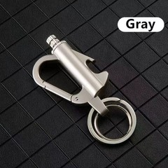 (Fuel Not included) 3-ln-1 Lighter Keychain Bottle Opener, Outdoor Fire Starter