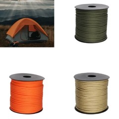 Camping Tent Canopies Rope 9 Cores 4mm Umbrellas Rope for Outdoor Travel, Hiking