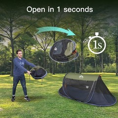 Pop-Up Mosquito Net Tent Folding Mosquito Net Zipper Double Door Netting Tent