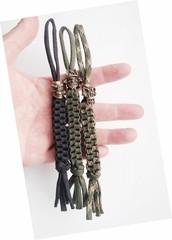3 Pcs Knife Lanyards,Paracord Braided Lanyard with Beads.Replacement Line for Ou