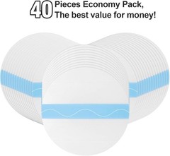 40 Count Waterproof & Breathable CGM Patches for Libre 1/2/3 – No Glue Center