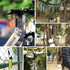 Paracord Keychain for Men Women Paracord Carabiner Backpack Keychain with Alu…