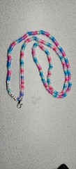 Custom Glow in the dark beaded Phone Lanyard /Bag charm/key chain with letters