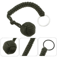 Paracord Monkey Fist Style Keychain Outdoor Hiking Accessory