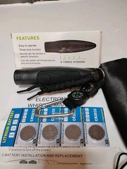 Battery-Powered Multi-Tone Portable Electronic Whistle Thermometer Compass