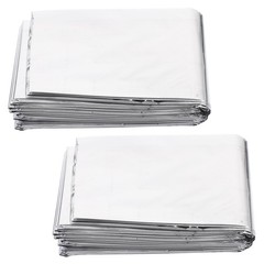 2 Pcs Outdoor Thermal Blanket Insulated Garden Blankets Emergency Survival