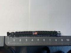 Paracord Survival Bracelets USA Flag Red White Blue. New. Handcrafted.