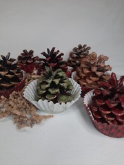 5pk Pinecone Fire Starter Scented Wax Bonfire Fireplace Unique Valentines Gift