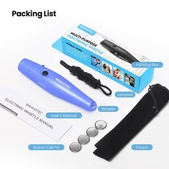 Adjustable 130dB Electronic Whistle – 3 Tones for Coaches, Referees, Sports