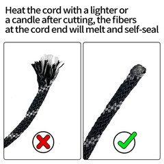 5/16″ Accessory Cord Rope High Strength Utility Paracord 8mm Reflective Parac…