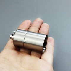 Titanium 3 Groups Storage Case Capsule Seal Container Keychain Outdoor EDC Tool