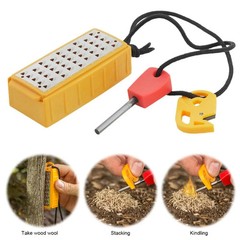 New Lightweight Tinder Maker with Fire Starter Portable Outdoor Survival Tool Em