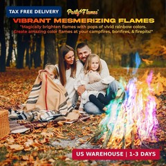 Magic Campfire Fire Color Changing Packets for Fire Pit (50 Pack) Outdoor Firepl