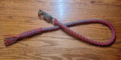 Motorcycle 550 Paracord Get Back Whips W/O Core Ball Checker Plait 3ft Length
