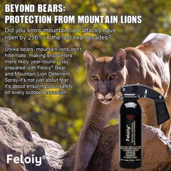 2 Pack Bear Repellent Spray OC S.S Fogger 16oz 30ft
