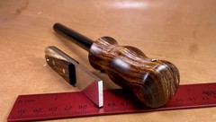 Bushcraft Camping Survival Firesteel Ferro Rod Cocobolo Striker Scraper Set