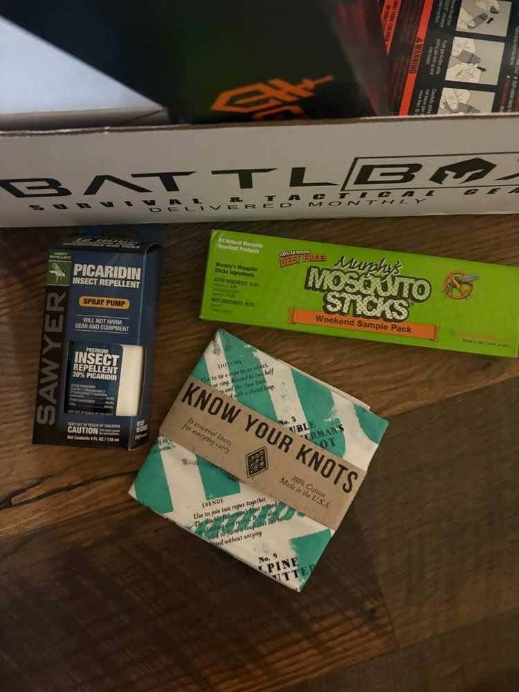 LOADED! So many items! NIB BattlBox Survival & Tactical Gear Box