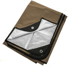 Heavy Duty Coyote Brown Insulated Tarp – Windproof Blankets for Outdoor Survival