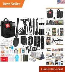 250-Piece Outdoor Adventure Survival Kit – First Aid, Emergency Tent & Gear