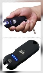 SMART POLICE MINI Stun Gun Flashlight QUICK RELEASE battery meter RECHARGEABLE