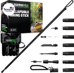 Tactical Hiking Stick with Integrated Survival Kit – Essential Camping Gear for