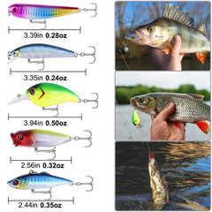 PLUSINNO 189 pcs Fishing Accessories Kit, 189pcs Kit