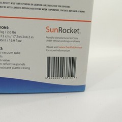 SunRocket Solar Water Heater Thermos Portable Camping Hiking 500ml New Old ST