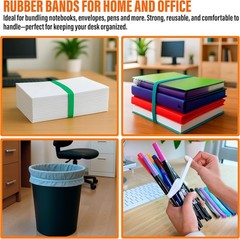 Large Rubber Bands Heavy Duty – Thick Wide Strong Extra Multicolor