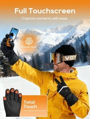 Cauasock Heated Gloves Rechargeable Heated Gloves For Men Women Waterproof