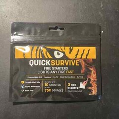Fire starter camping survival – Quick Survive 3 fire starters