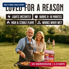 Fire Starter Cubes, 160 pcs – Bulk Pack – Firestarter Squares for Fireplace, Fir