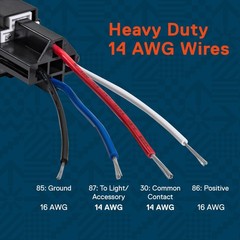 Online Led Store True Mods 6 Pack 4-Pin 12V Bosch Style Fused Relay Switch Kit