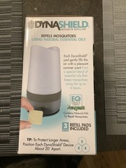 DynaShield Mosquito Repellent Trap, Battery Operated, 3 Pads, Indoor/Outdoor